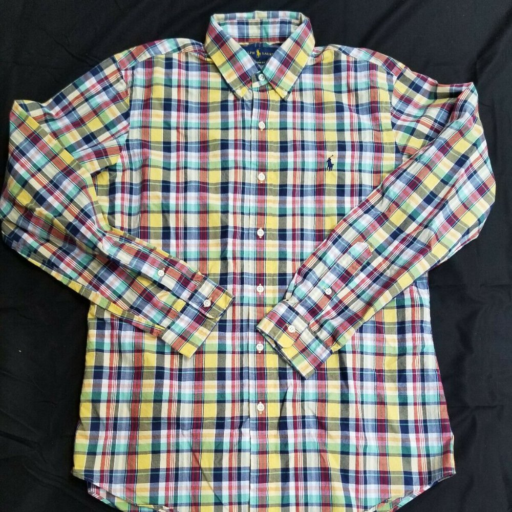 Ralph Lauren Colorful Plaid Long Sleeve Shirt - Picture 2 of 8